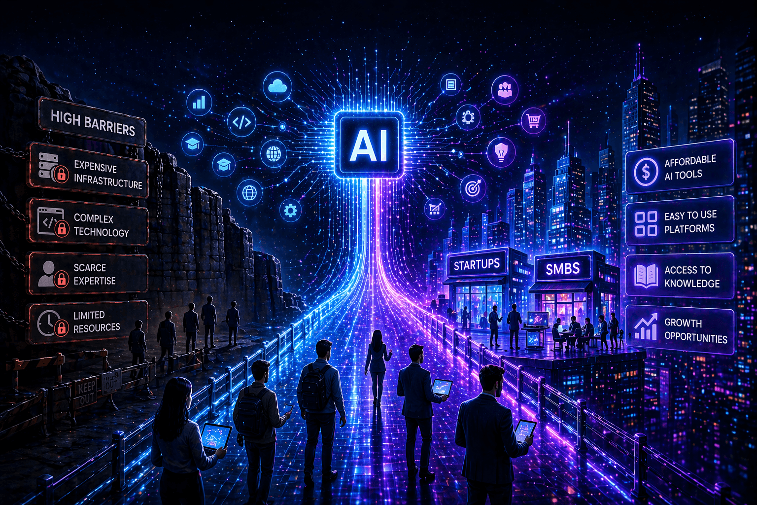 AI Democratization: Leveling the Playing Field for Startups and SMBs