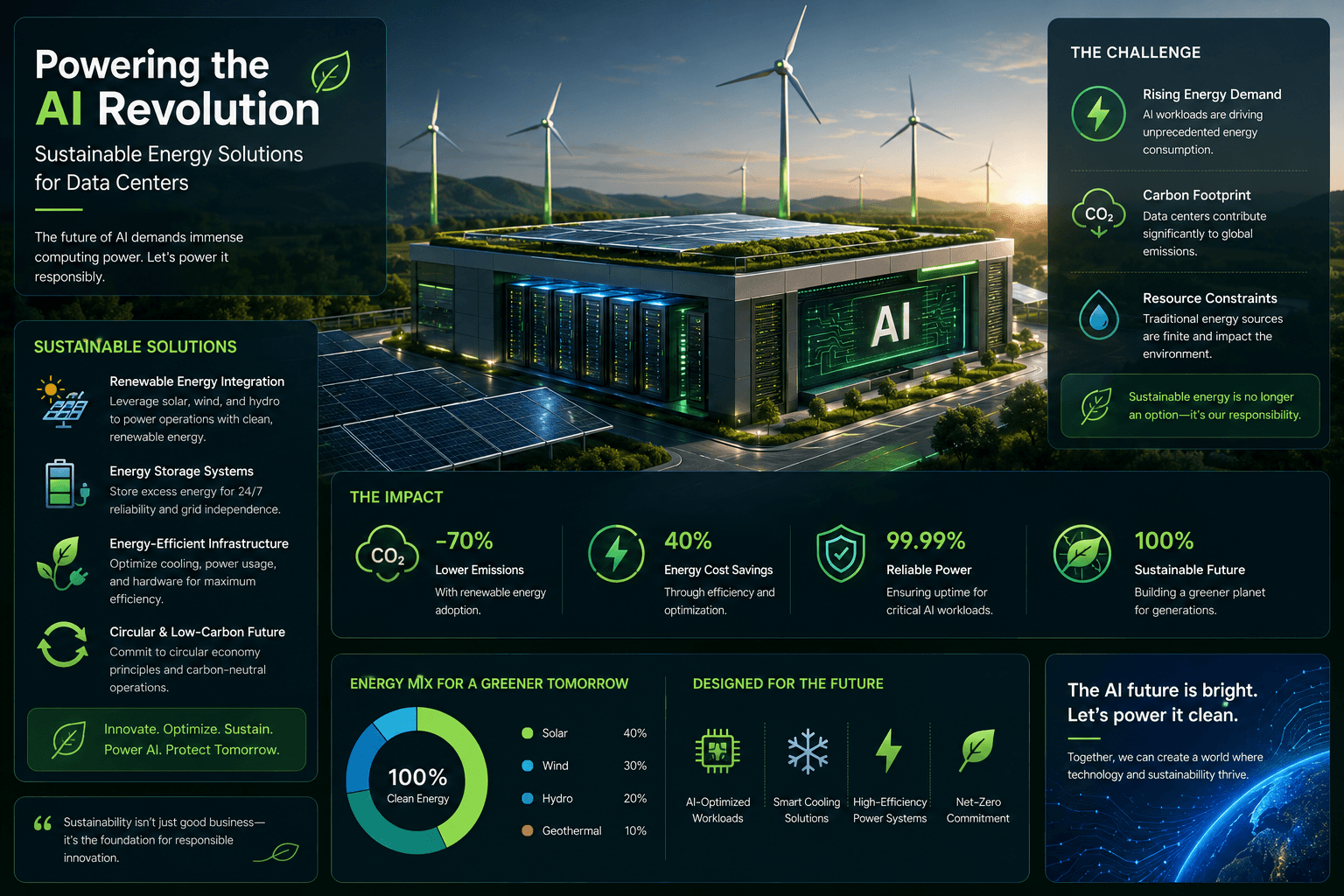 Powering the AI Revolution: Sustainable Energy Solutions for Data Centers