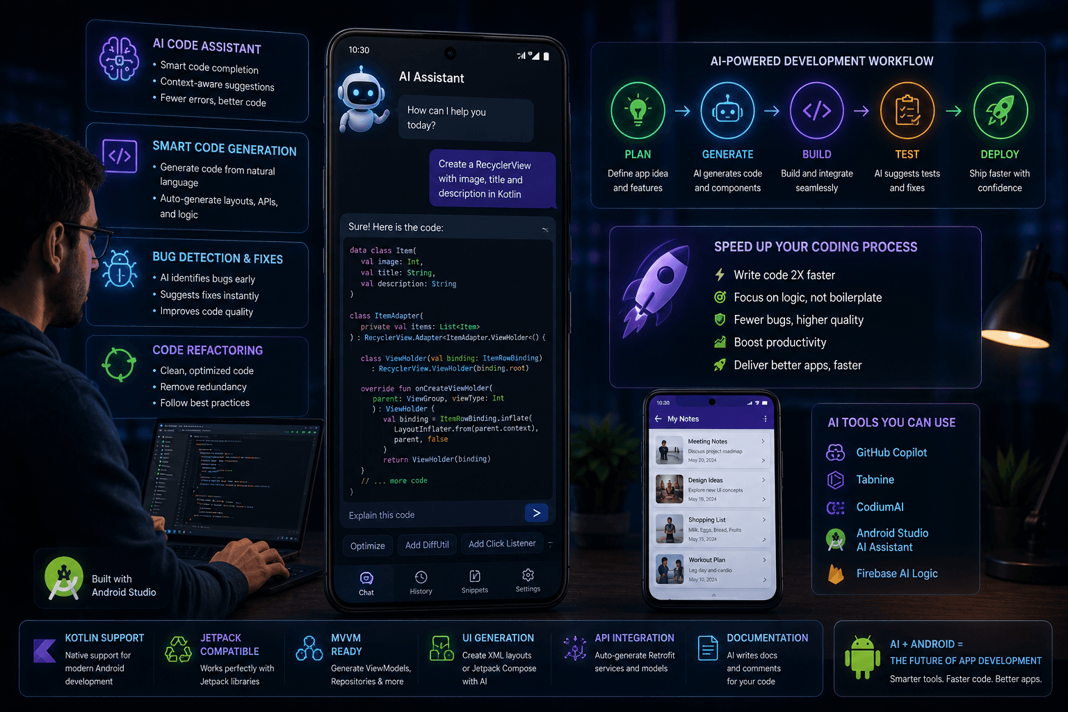 AI-Powered Android App Development: Speeding Up Your Coding Process