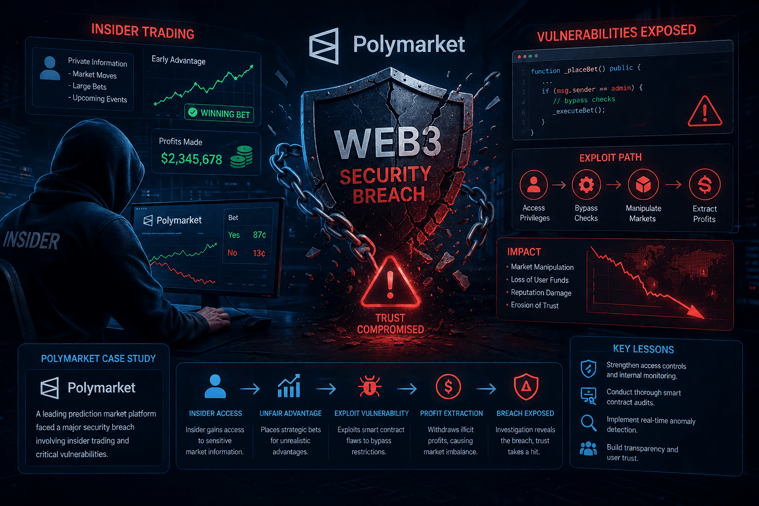 Web3 Security Breaches: Insider Trading and Vulnerabilities Exposed (Polymarket Case Study)