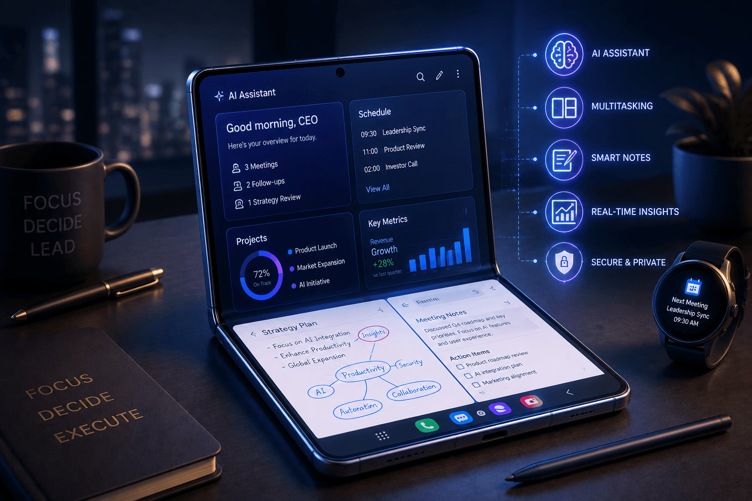 AI Foldable Phones: The CEO's New Productivity Powerhouse?