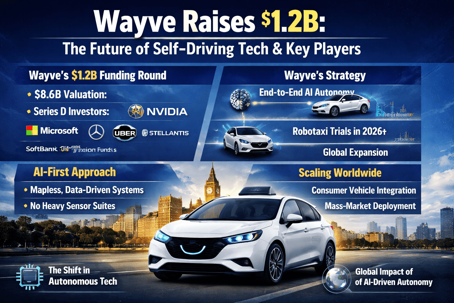 Wayve Raises $1.2B: The Future of Self-Driving Tech and Key Players
