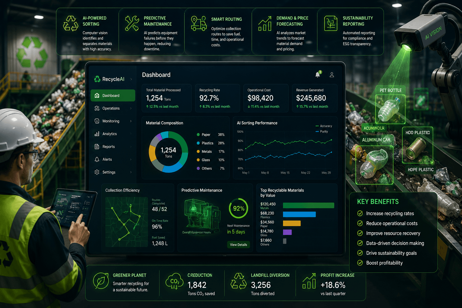 AI in Recycling: Boosting Efficiency and Profitability for Waste Management Companies