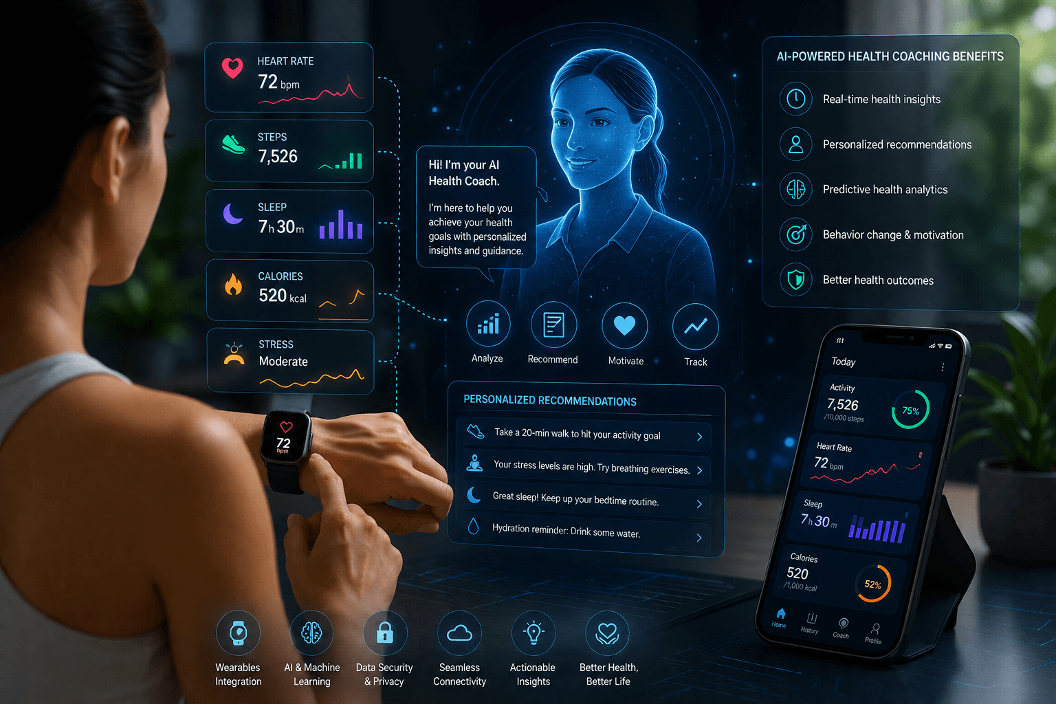 AI-Powered Health Coaching: Revolutionizing Personalized Healthcare with Wearables